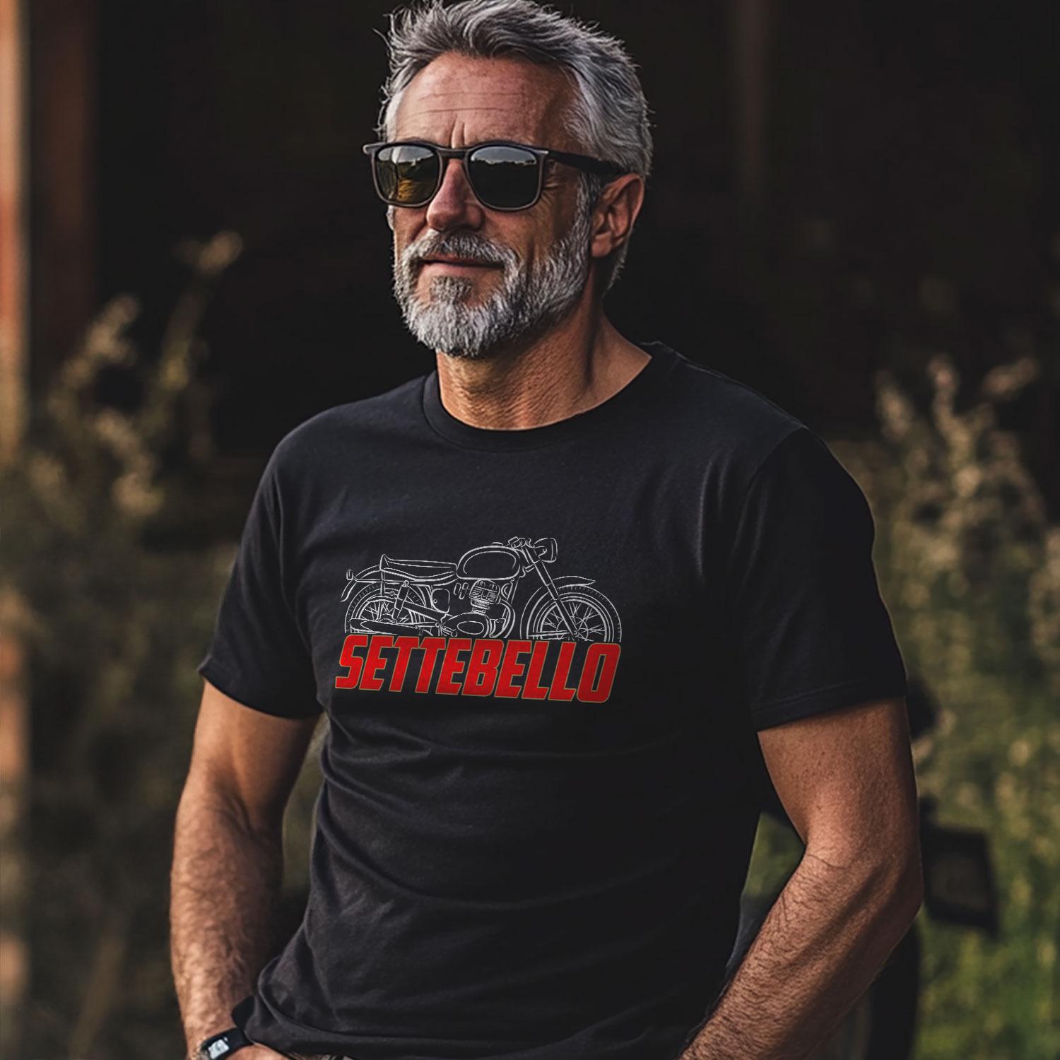 Moto Morini 175 Settebello Inspired T-Shirt - Motorcycle Tee Shirt for Riders