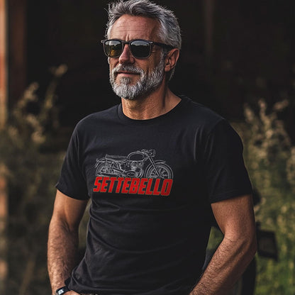 Moto Morini 175 Settebello Inspired T-Shirt - Motorcycle Tee Shirt for Riders