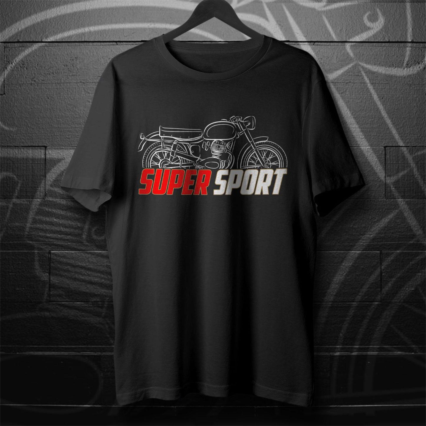 Moto Morini 175 Super Sport 1955 - 1957 Inspired T-Shirt - Motorcycle Tee Shirt for Riders