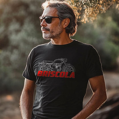 Moto Morini 175 Briscola 1956 - 1957 Inspired T-Shirt - Motorcycle Tee Shirt for Riders