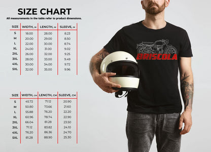 Moto Morini 175 Briscola 1956 - 1957 Inspired T-Shirt - Motorcycle Tee Shirt for Riders