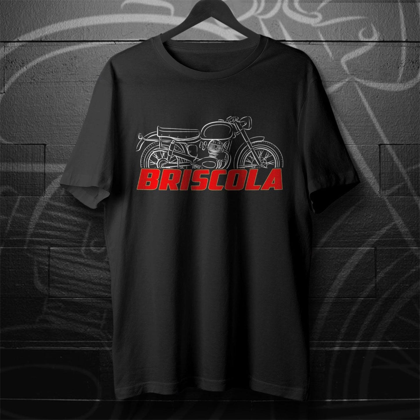 Moto Morini 175 Briscola 1956 - 1957 Inspired T-Shirt - Motorcycle Tee Shirt for Riders