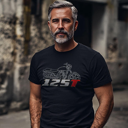 Moto Morini 125 T 1975 - 1985 Inspired T-Shirt - Motorcycle Tee Shirt for Riders