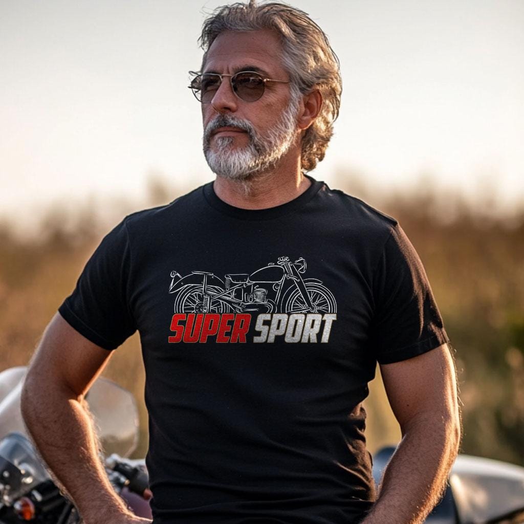 Moto Morini 125 Super Sport Inspired T-Shirt - Motorcycle Tee Shirt for Riders