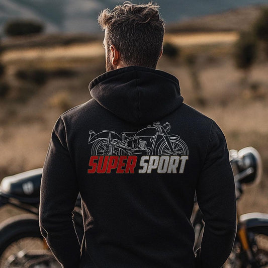 Moto Morini 125 Super Sport Inspired Hoodie - Motorcycle Sweatshirt for Riders