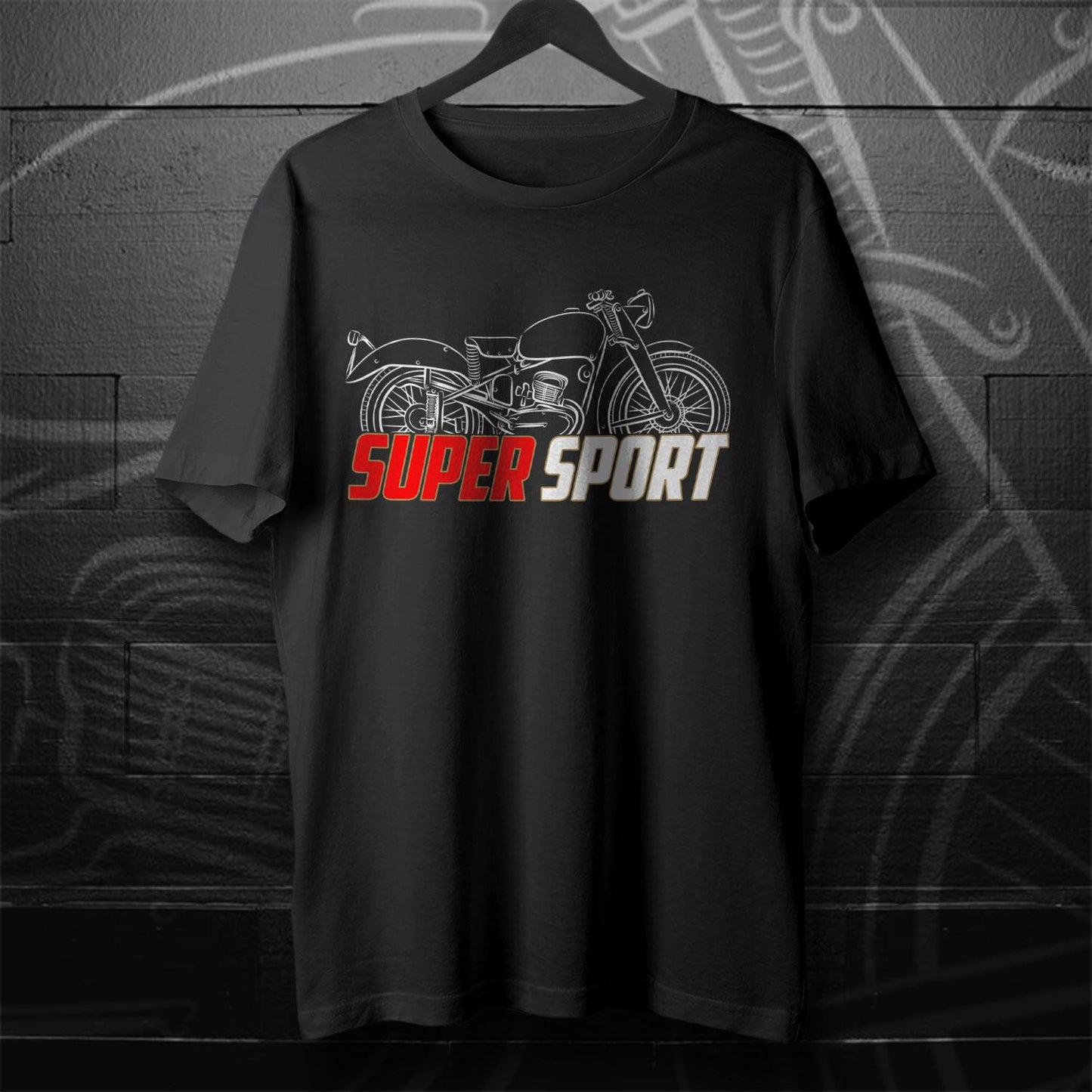 Moto Morini 125 Super Sport Inspired T-Shirt - Motorcycle Tee Shirt for Riders