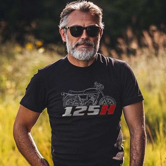 Moto Morini 125 H Inspired T-Shirt - Motorcycle Tee Shirt for Riders