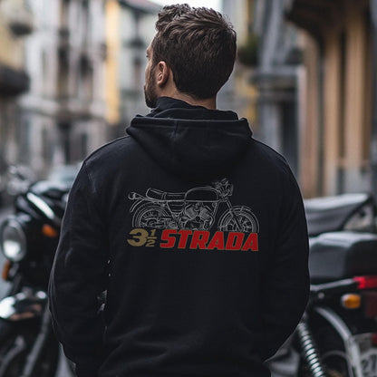 Moto Morini 3 1/2 Strada Inspired Hoodie - Motorcycle Sweatshirt for Riders