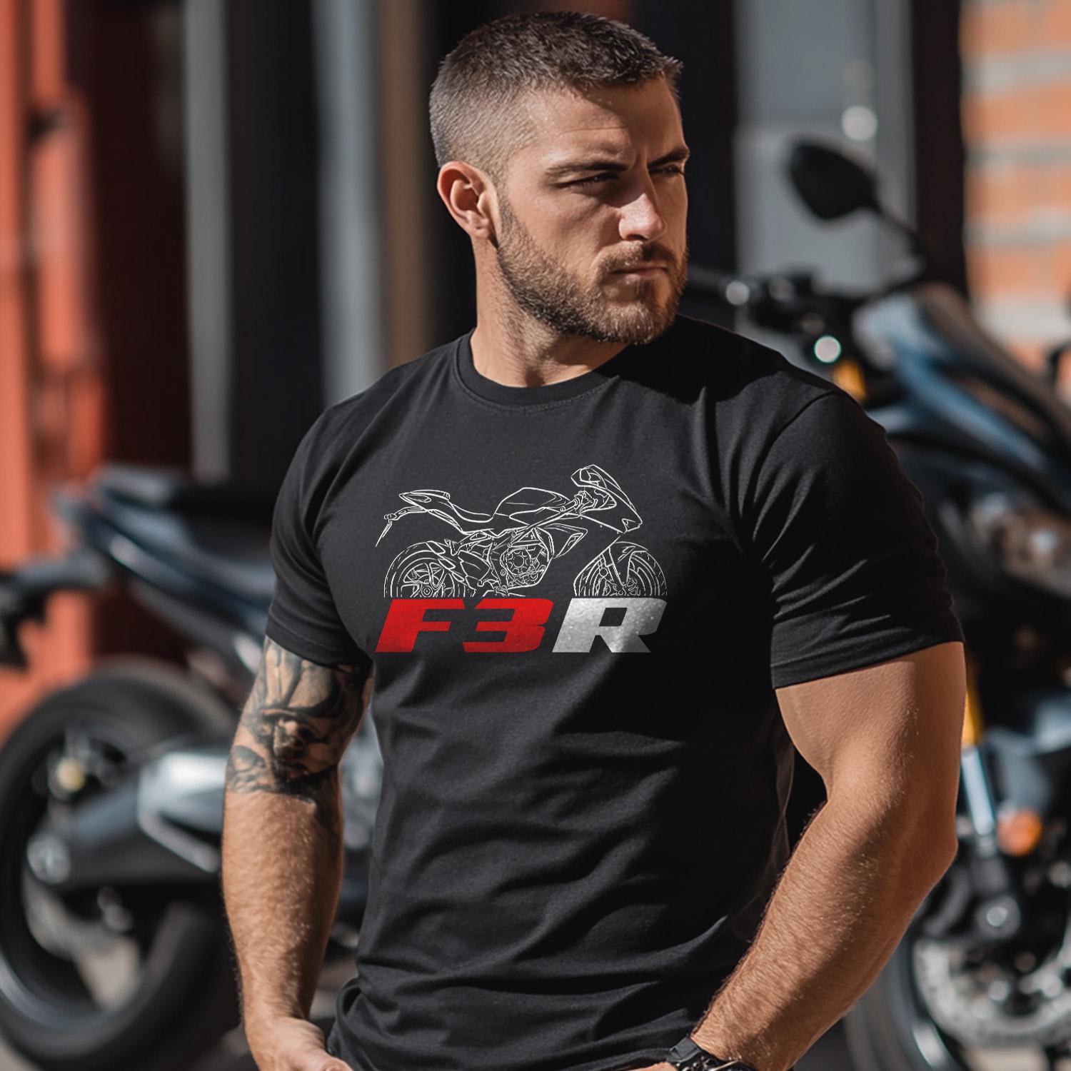 MV Agusta F3R 2023 - 2024 Inspired T-Shirt - Motorcycle Tee Shirt for Riders