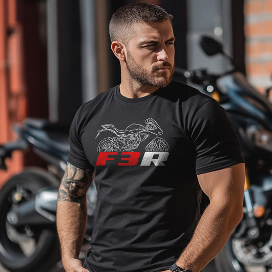 MV Agusta F3R 2023 - 2024 Inspired T-Shirt - Motorcycle Tee Shirt for Riders