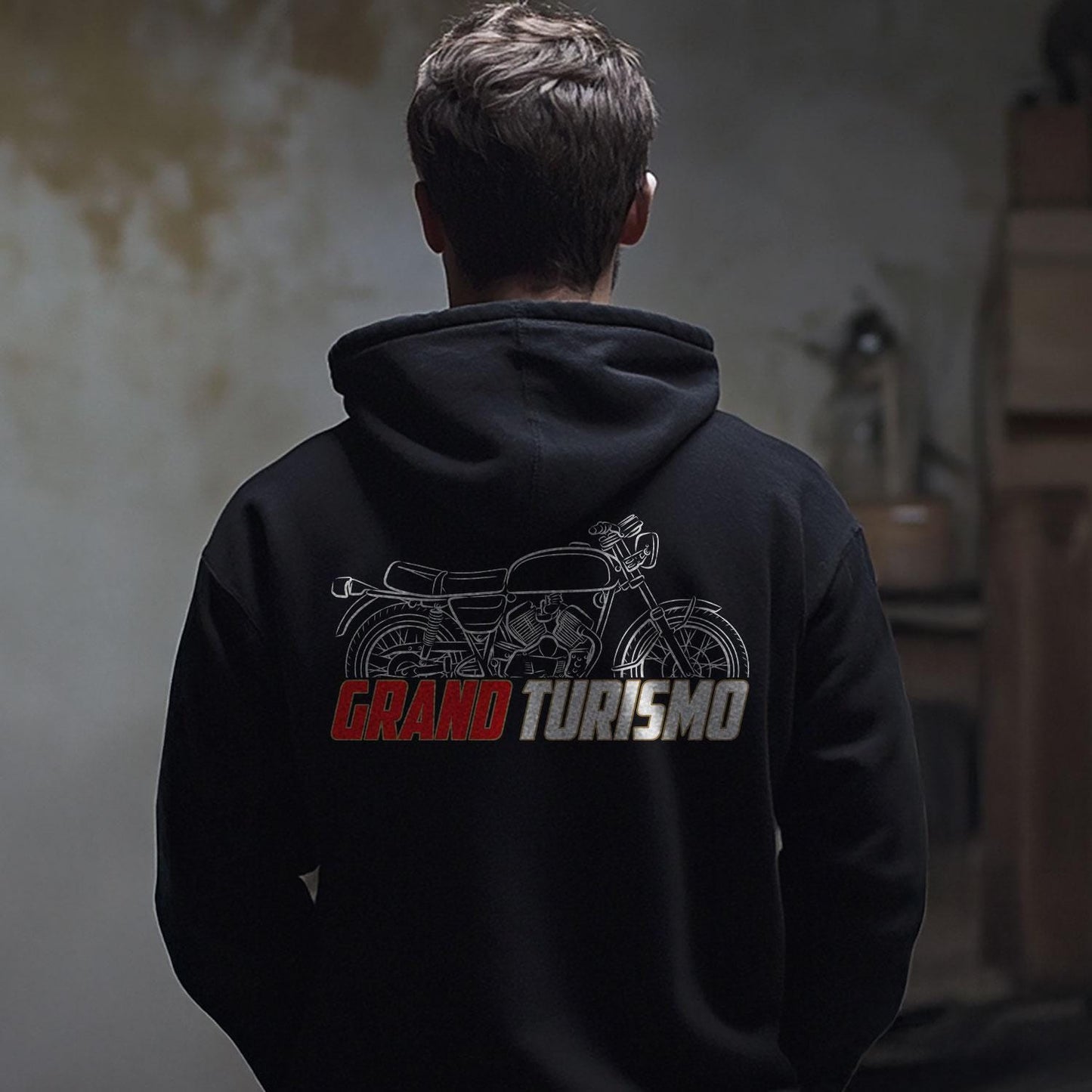 Moto Morini 3 1/2 GT ( Grand Turismo ) Inspired Hoodie - Motorcycle Sweatshirt for Riders