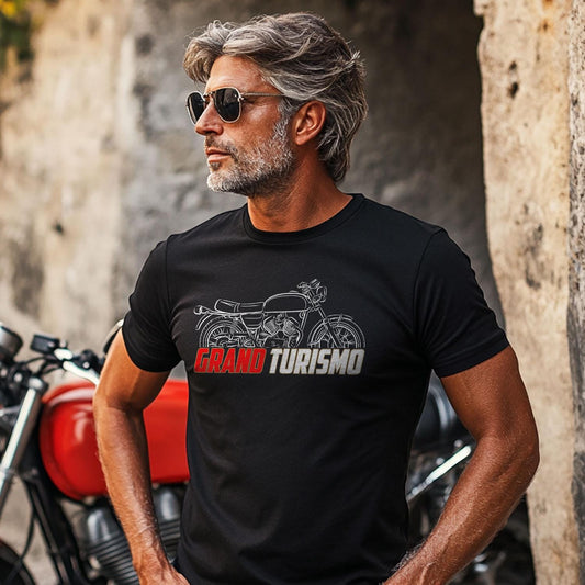 Moto Morini 3 1/2 GT ( Grand Turismo ) Inspired T-Shirt - Motorcycle Tee Shirt for Riders