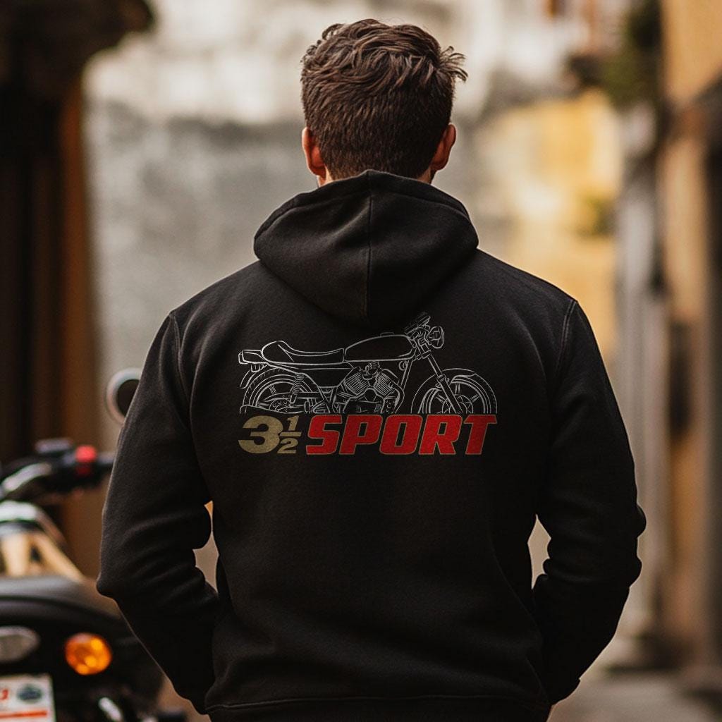 Moto Morini 3 1/2 Sport K & K1 Inspired Hoodie - Motorcycle Sweatshirt for Riders