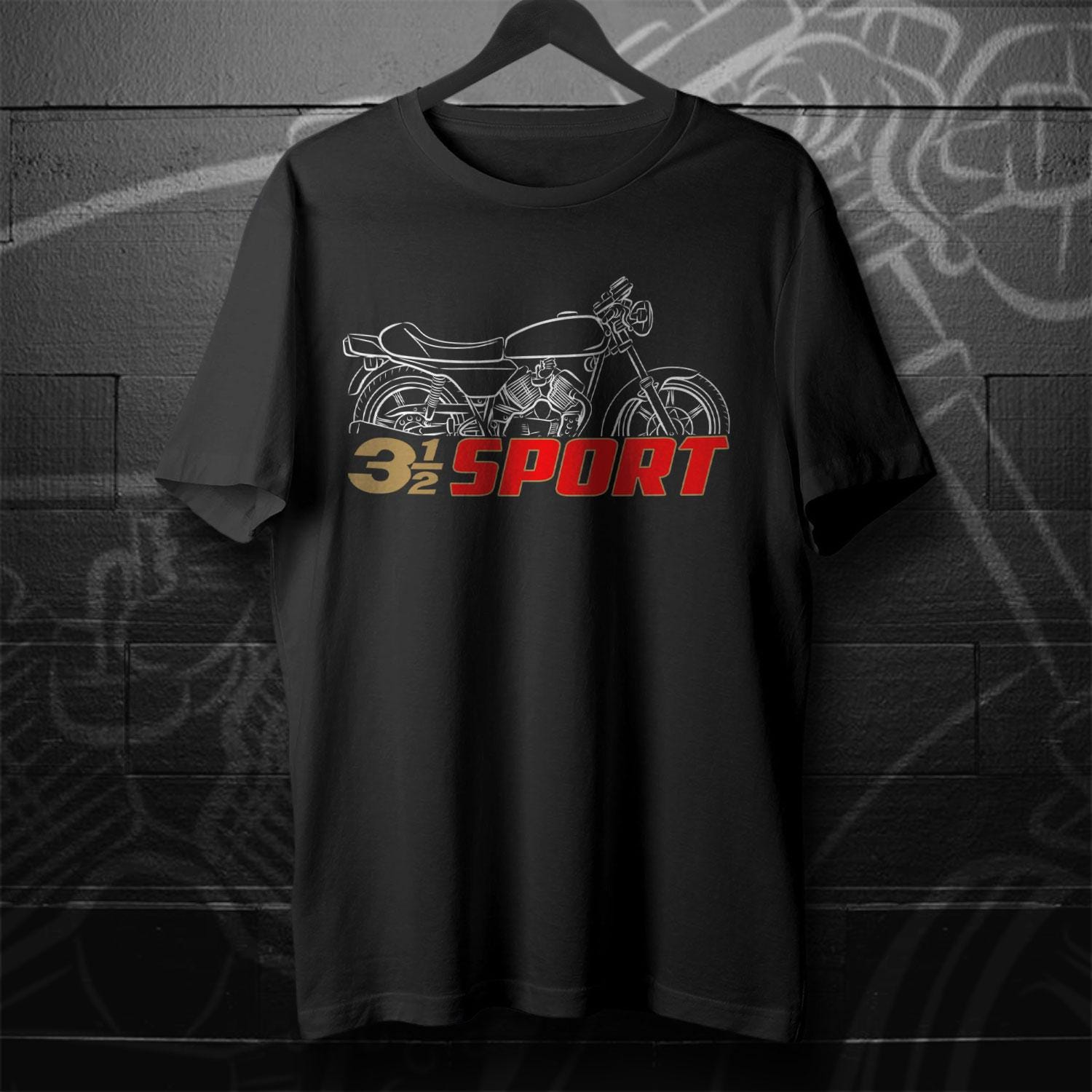 Moto Morini 3 1/2 Sport K & K1 Inspired T-Shirt - Motorcycle Tee Shirt for Riders