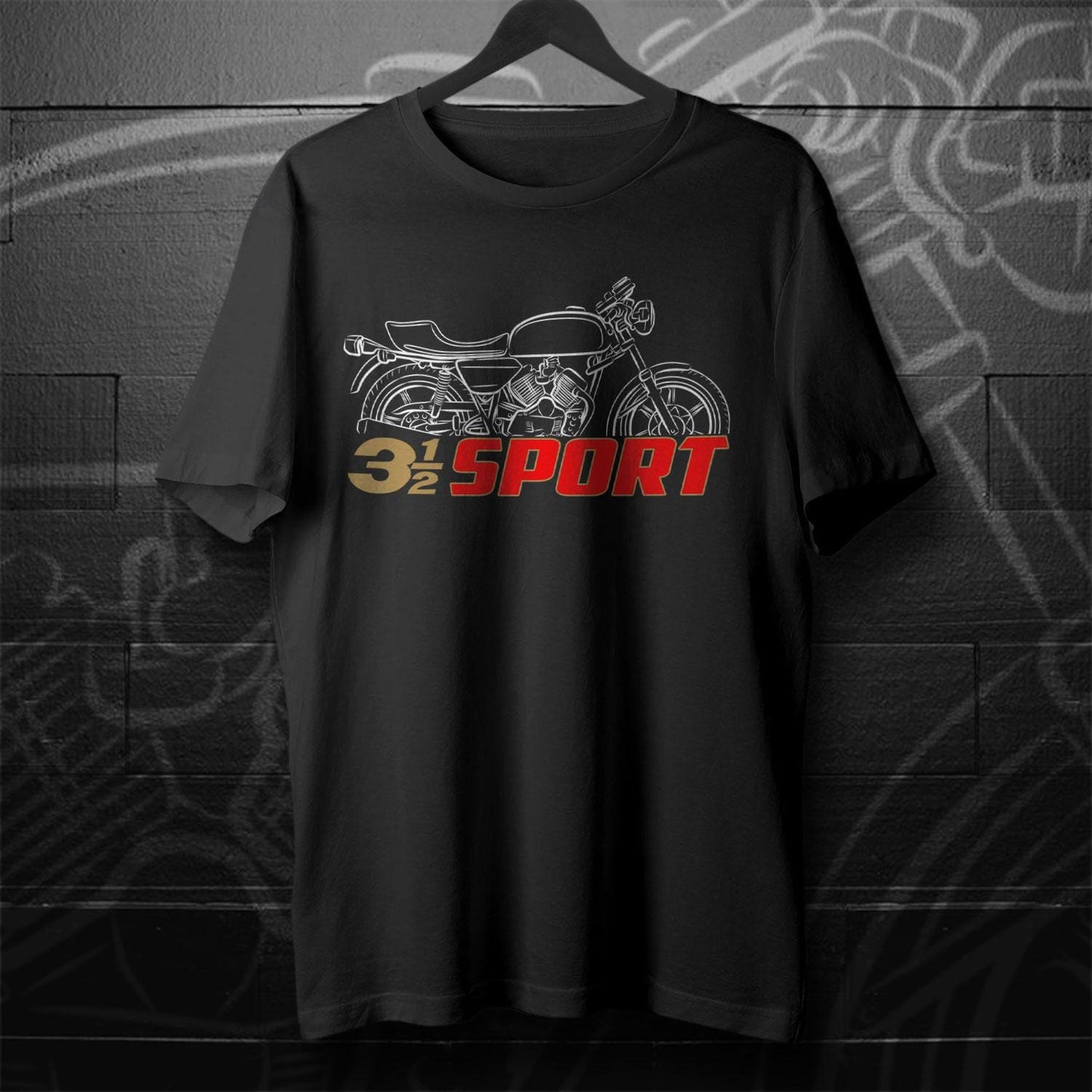 Moto Morini 3 1/2 Sport Inspired T-Shirt - Motorcycle Tee Shirt for Riders