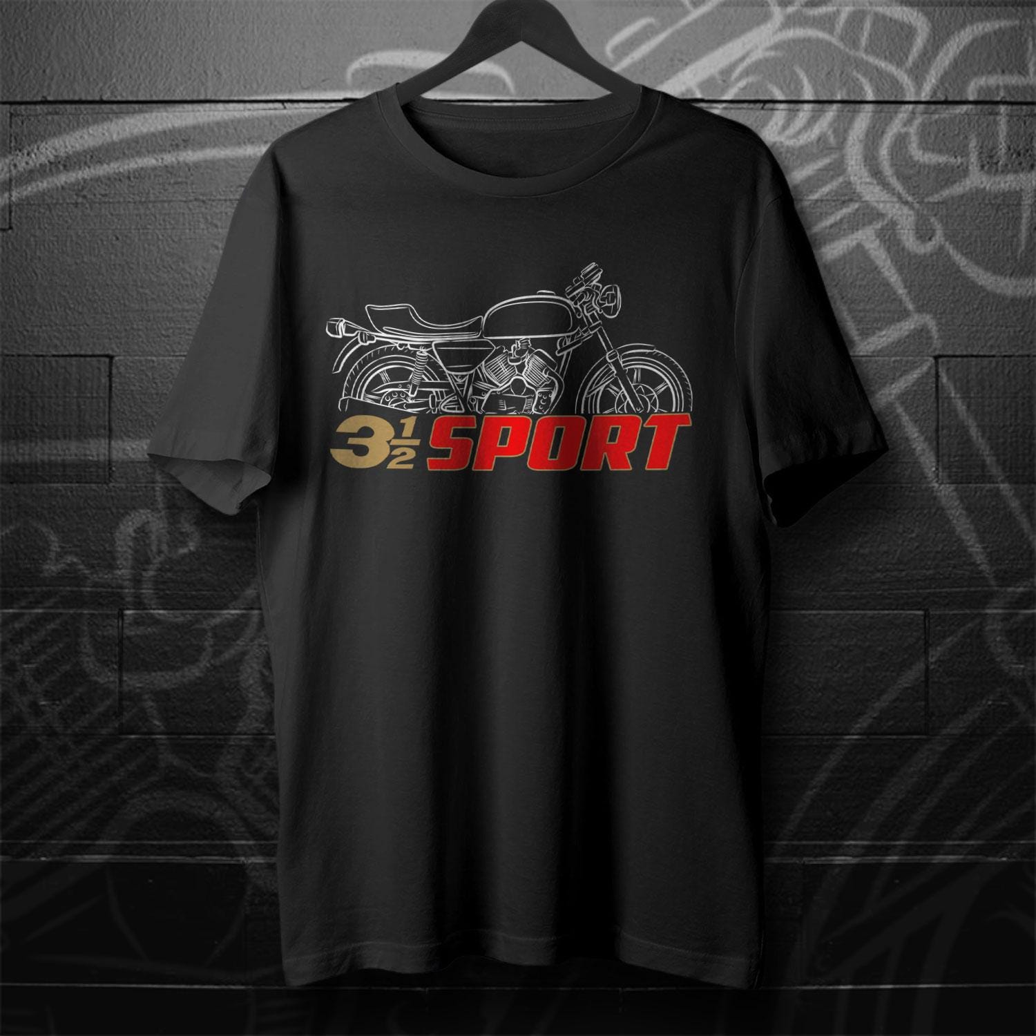 Moto Morini 3 1/2 Sport Inspired T-Shirt - Motorcycle Tee Shirt for Riders
