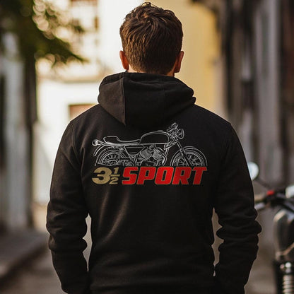 Moto Morini 3 1/2 Sport Inspired Hoodie - Motorcycle Sweatshirt for Riders