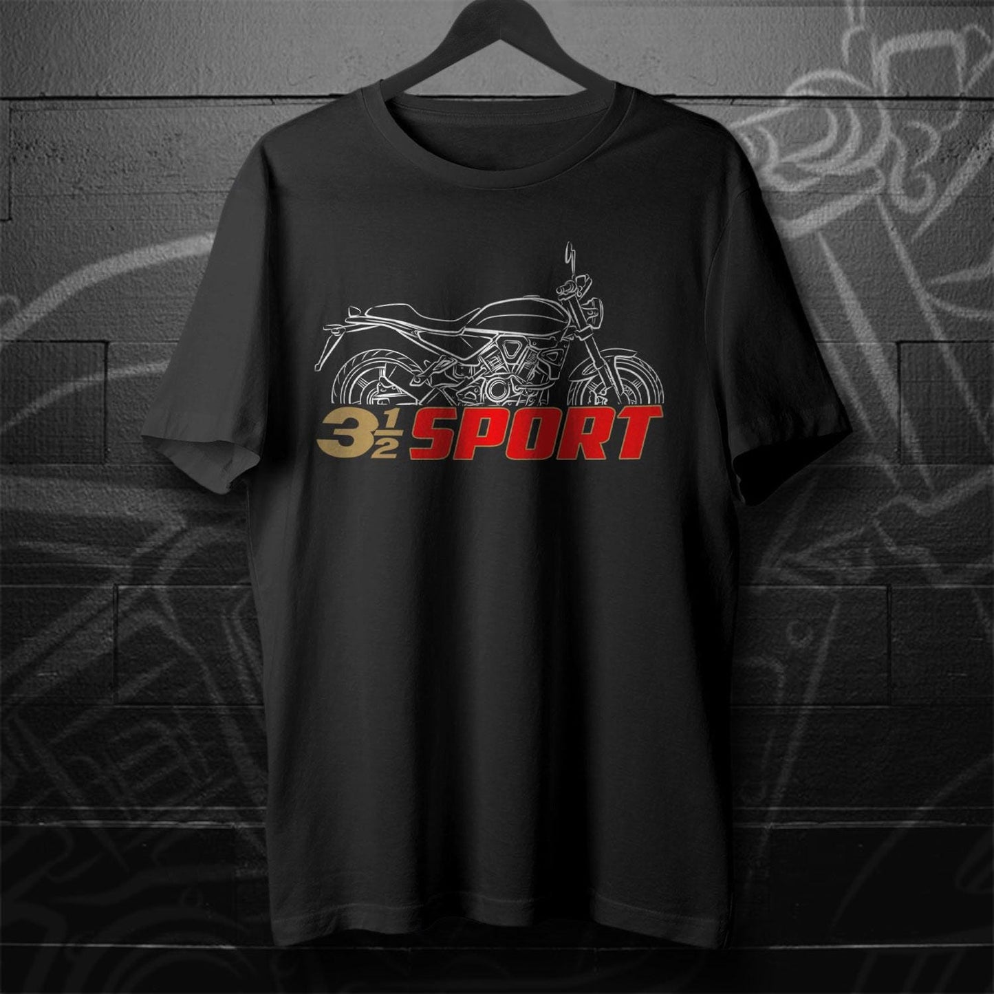 Moto Morini 3 1/2 Sport Inspired T-Shirt - Motorcycle Tee Shirt for Riders