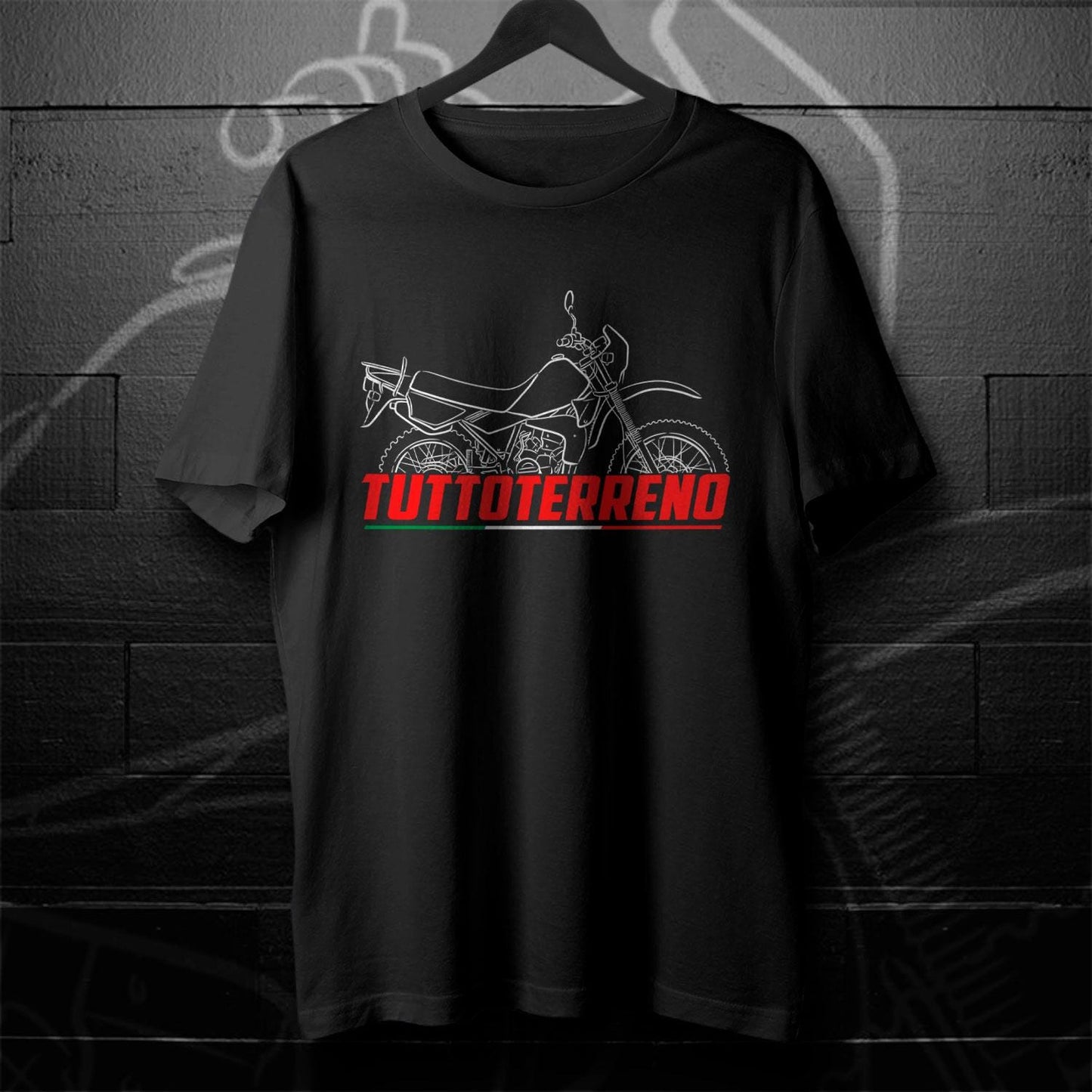 Moto Guzzi 125 TT All Terrain 1985 - 1988 Inspired T-Shirt - Motorcycle Tee Shirt for Riders