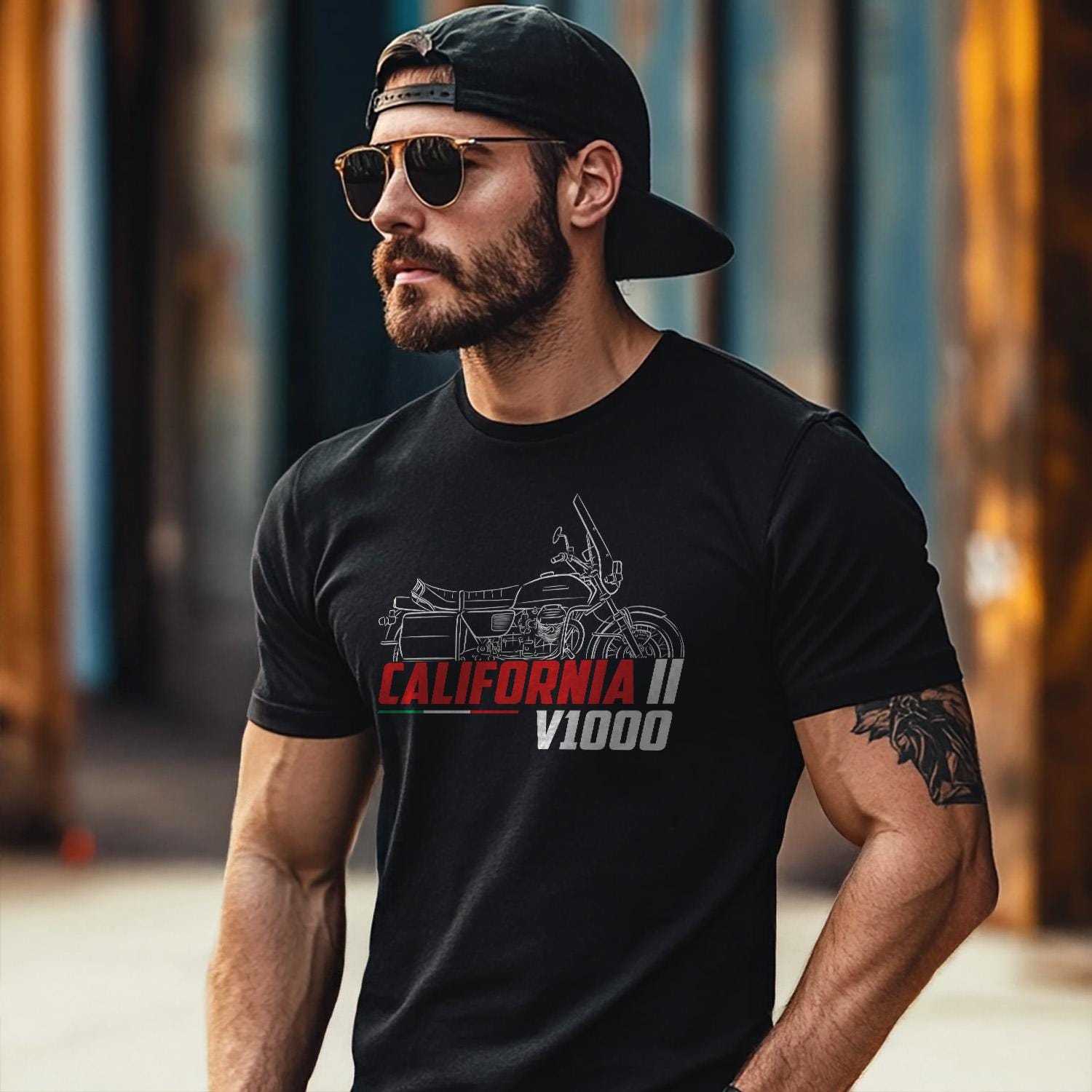 Moto Guzzi V1000 California II 1981 - 1987 Inspired T-Shirt - Motorcycle Tee Shirt for Riders