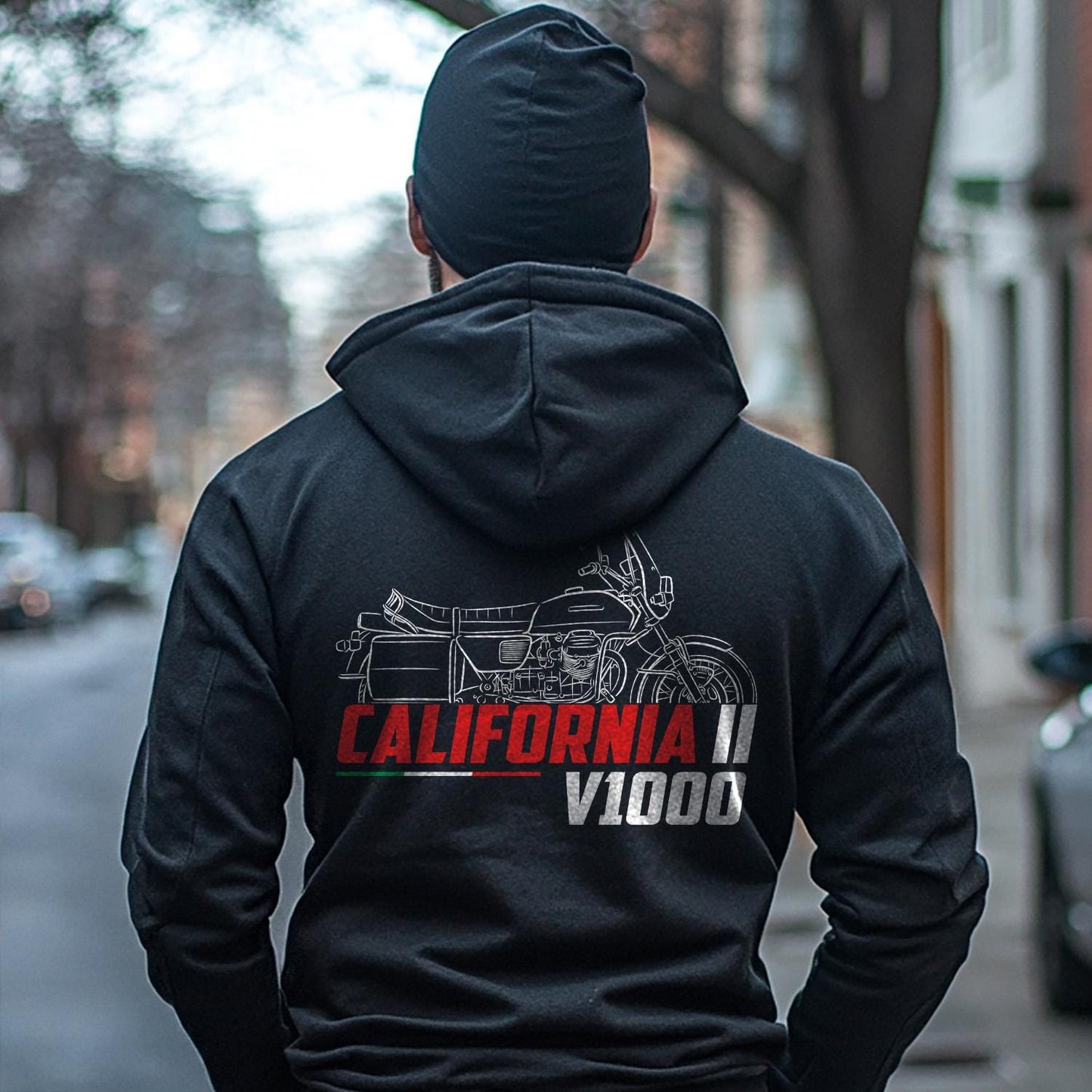 Moto Guzzi V1000 California II 1981 - 1987 Inspired Hoodie - Motorcycle Sweatshirt for Riders