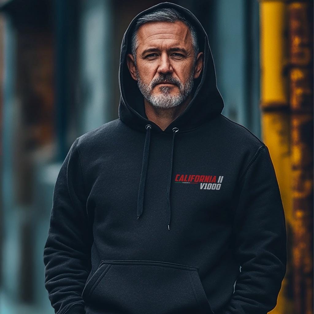 Moto Guzzi V1000 California II 1981 - 1987 Inspired Hoodie - Motorcycle Sweatshirt for Riders