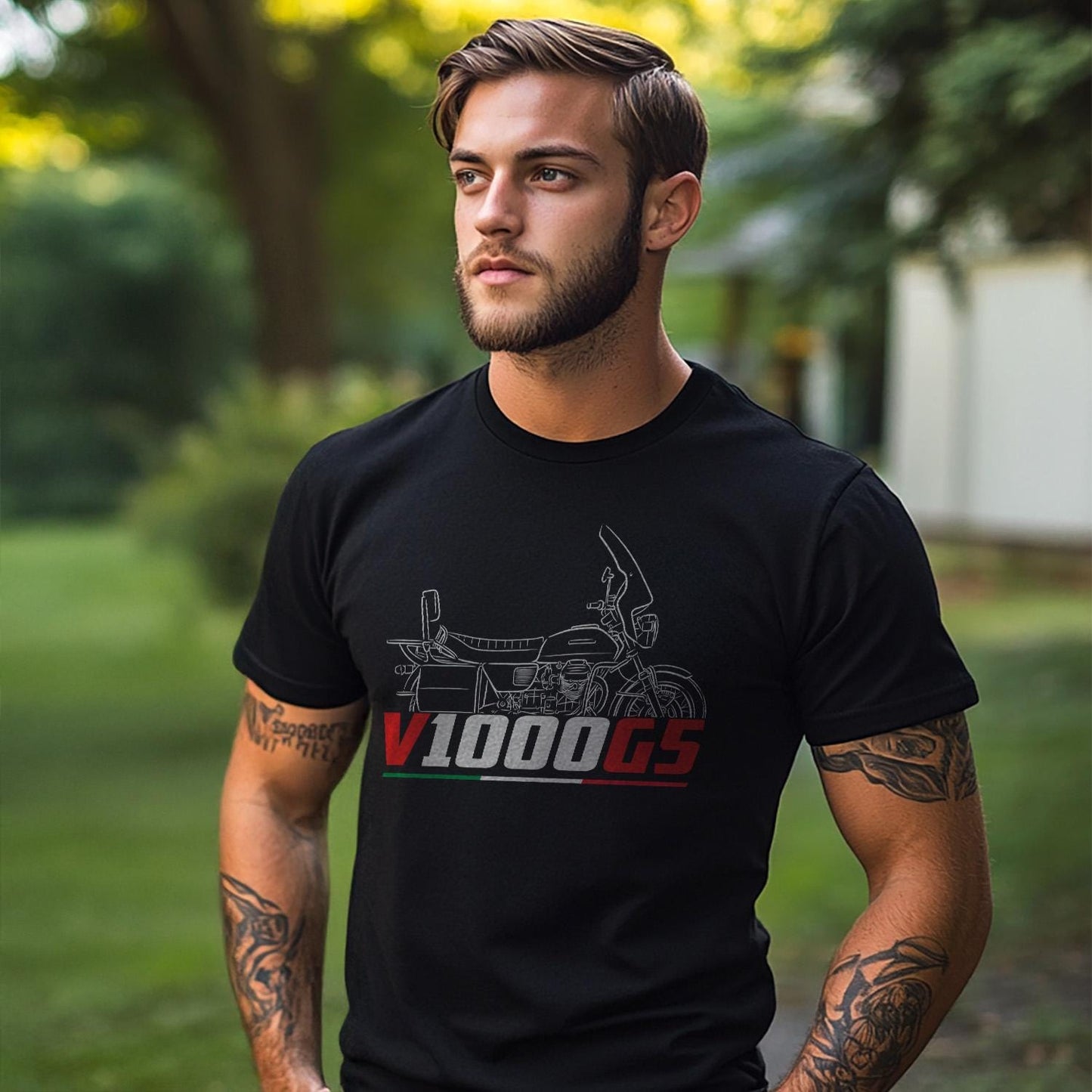 Moto Guzzi V1000 G5 1979 - 1985 Inspired T-Shirt - Motorcycle Tee Shirt for Riders