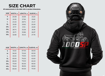 Moto Guzzi 1000 SP Inspired Hoodie - Motorcycle Sweatshirt for Riders
