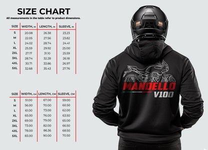 Moto Guzzi V100 Mandello 2022 - 2025 Inspired Hoodie - Motorcycle Sweatshirt for Riders