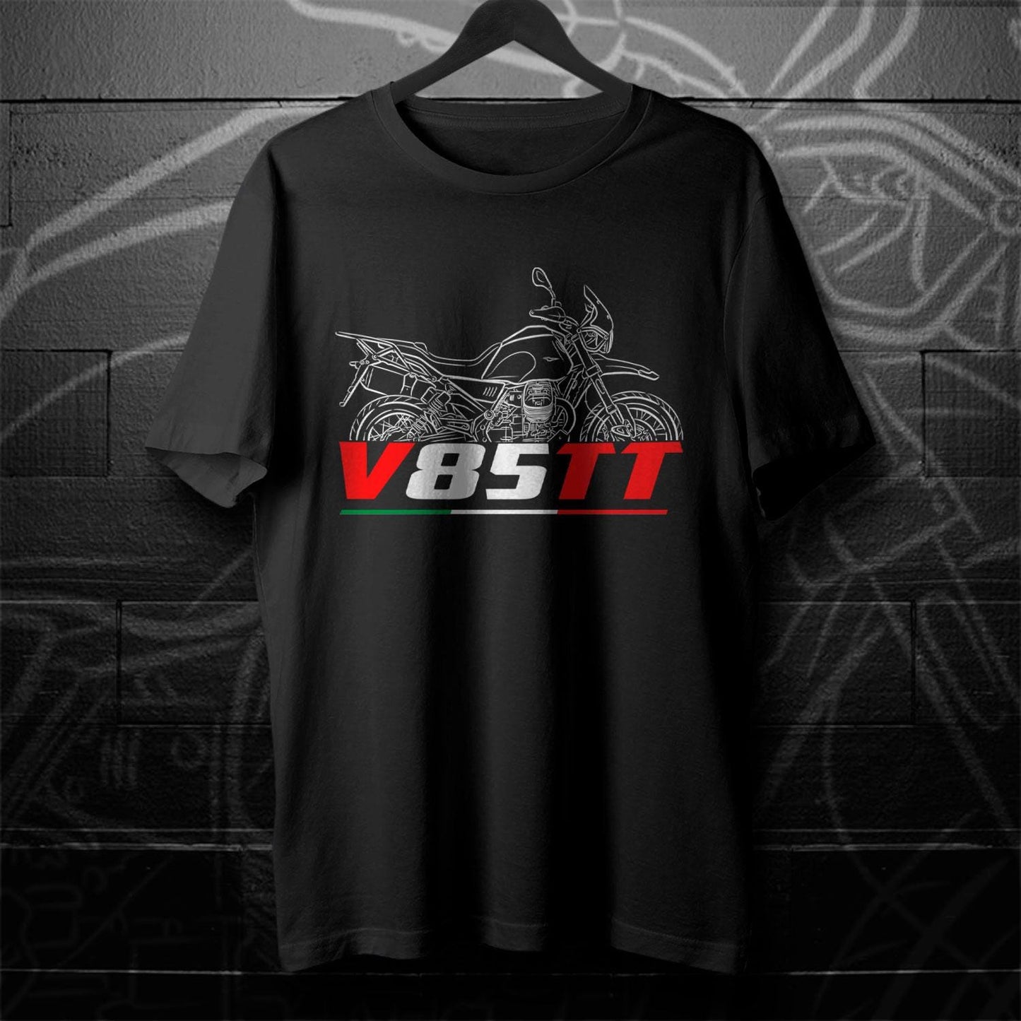 Moto Guzzi V85 TT Inspired T-Shirt - Motorcycle Tee Shirt for Riders