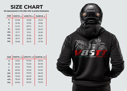 Moto Guzzi V85 TT Inspired Hoodie - Motorcycle Sweatshirt for Riders