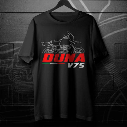 Moto Guzzi V75 Duna 1986 Inspired T-Shirt - Motorcycle Tee Shirt for Riders