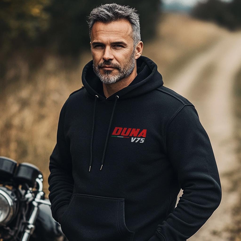 Moto Guzzi V75 Duna 1986 Inspired Hoodie - Motorcycle Sweatshirt for Riders