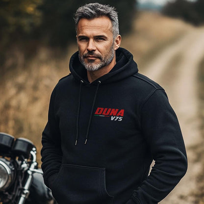 Moto Guzzi V75 Duna 1986 Inspired Hoodie - Motorcycle Sweatshirt for Riders