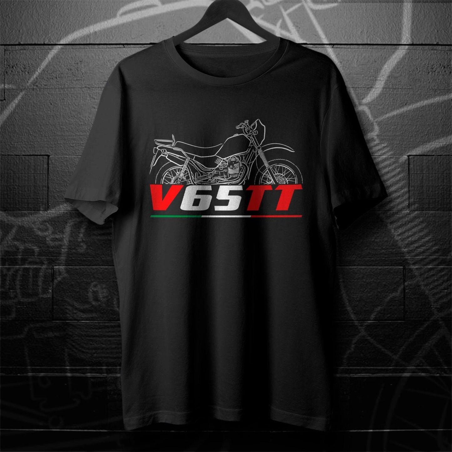 Moto Guzzi V65 TT Inspired T-Shirt - Motorcycle Tee Shirt for Riders