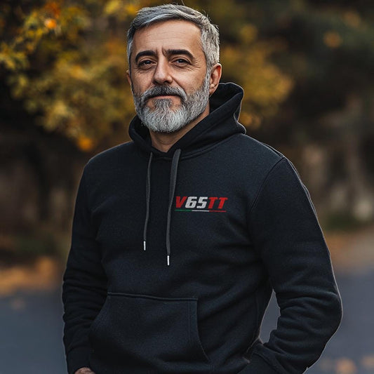 Moto Guzzi V65 TT Inspired Hoodie - Motorcycle Sweatshirt for Riders