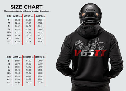 Moto Guzzi V65 TT Inspired Hoodie - Motorcycle Sweatshirt for Riders