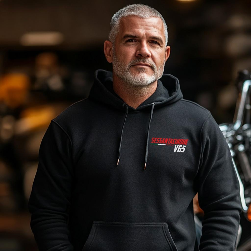 Moto Guzzi V65 Sessantacinque 1987 - 1992 Inspired Hoodie - Motorcycle Sweatshirt for Riders