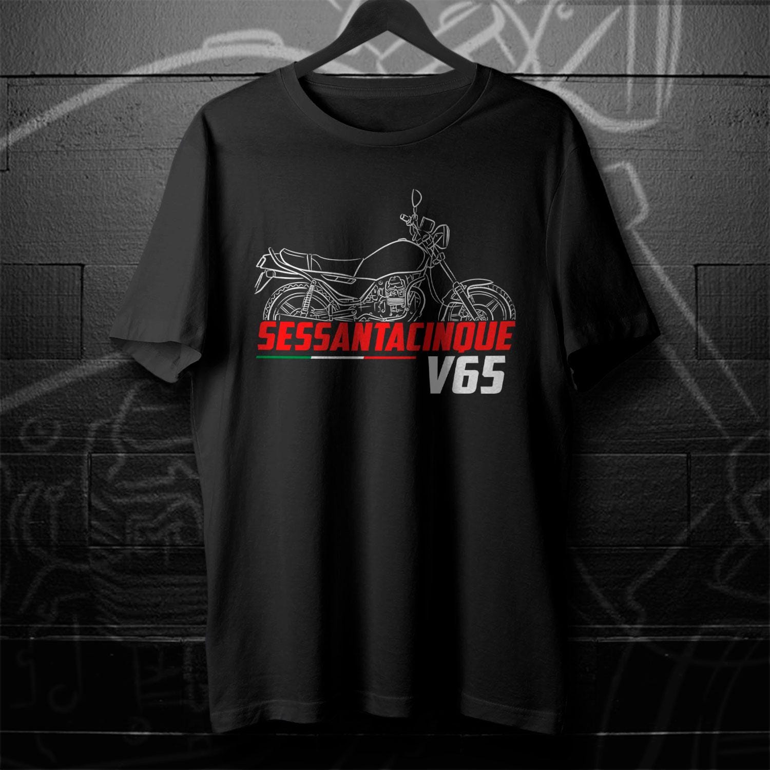 Moto Guzzi V65 Sessantacinque 1987 - 1992 Inspired T-Shirt - Motorcycle Tee Shirt for Riders