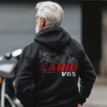 Moto Guzzi V65 Lario 1984 - 1987 Inspired Hoodie - Motorcycle Sweatshirt for Riders
