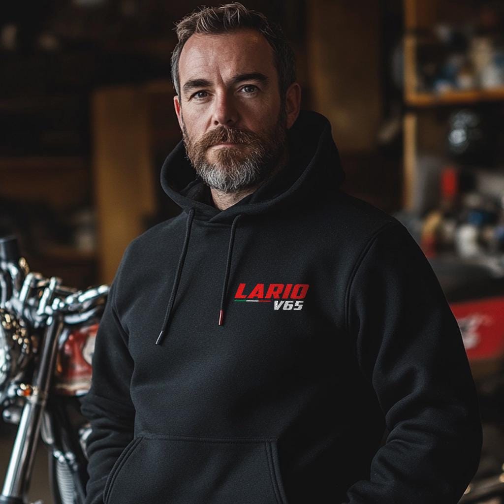 Moto Guzzi V65 Lario 1984 - 1987 Inspired Hoodie - Motorcycle Sweatshirt for Riders