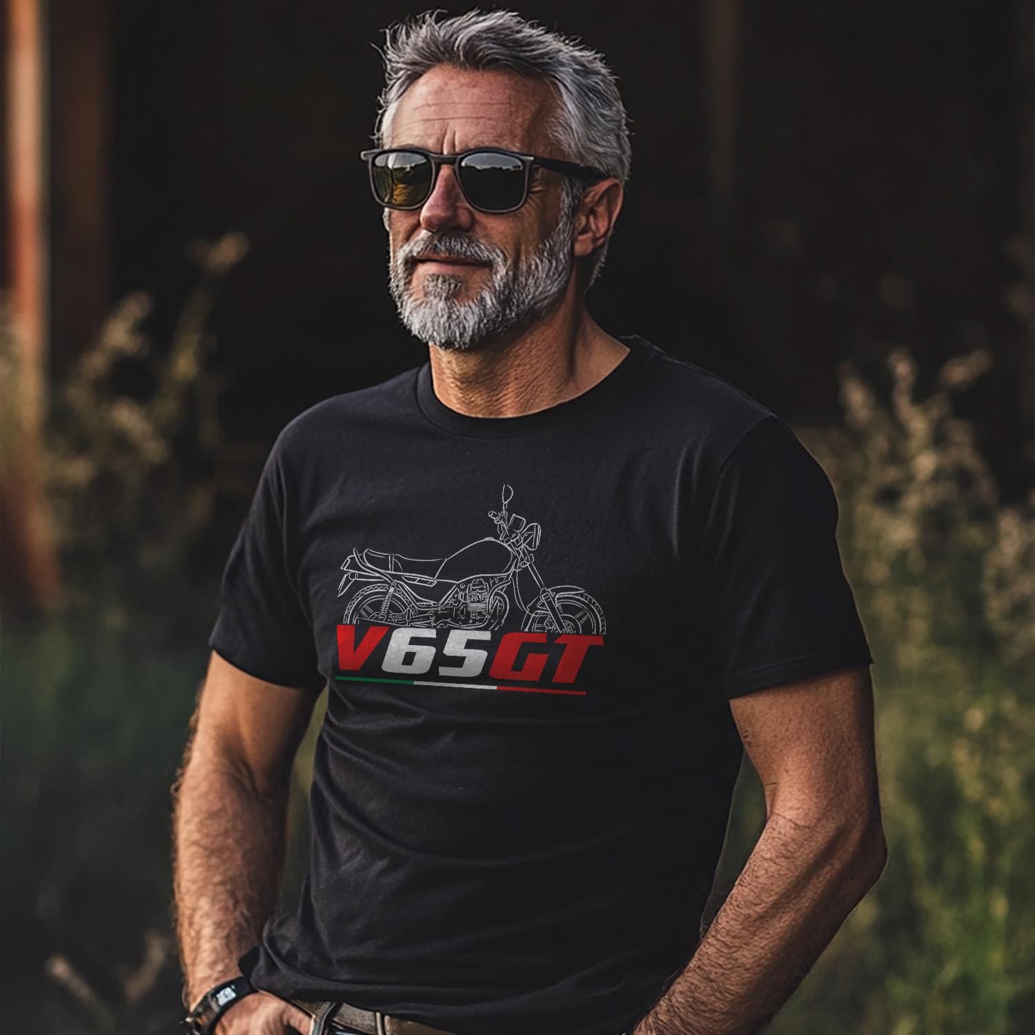 Moto Guzzi V65 GT ( Sessantacinque GT ) Inspired T-Shirt - Motorcycle Tee Shirt for Riders