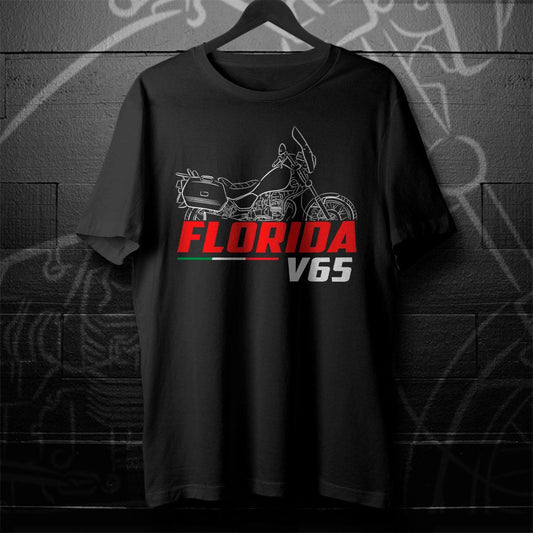 Moto Guzzi V65 Florida 1986 - 1994 Inspired T-Shirt - Motorcycle Tee Shirt for Riders