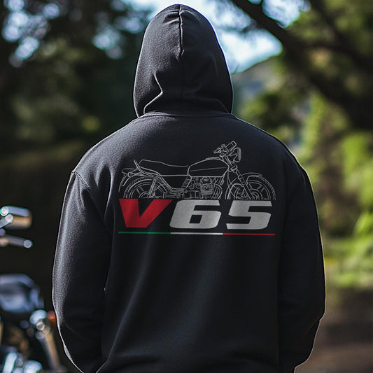 Moto Guzzi V65 1982 - 1987 Inspired Hoodie - Motorcycle Sweatshirt for Riders