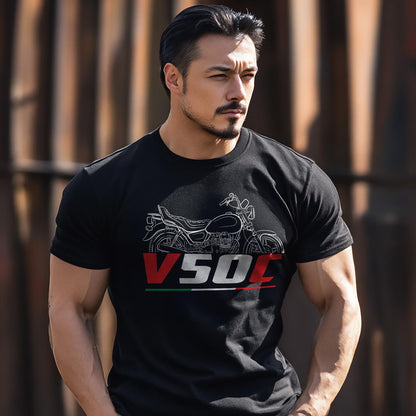 Moto Guzzi V50 С 1982 - 1985 Inspired T-Shirt - Motorcycle Tee Shirt for Riders
