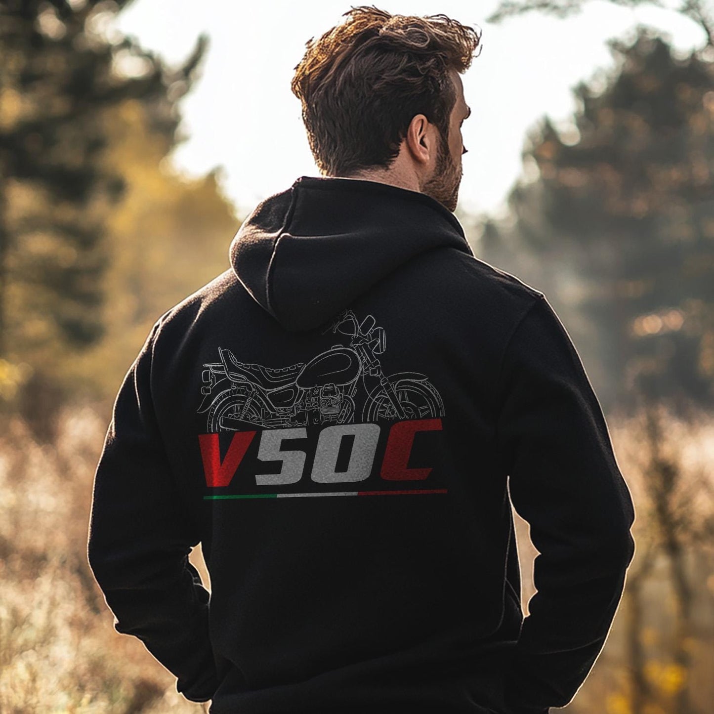 Moto Guzzi V50 С 1982 - 1985 Inspired Hoodie - Motorcycle Sweatshirt for Riders