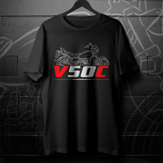 Moto Guzzi V50 С 1982 - 1985 Inspired T-Shirt - Motorcycle Tee Shirt for Riders