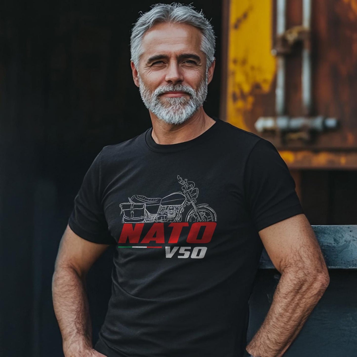 Moto Guzzi V50 NATO Inspired T-Shirt - Motorcycle Tee Shirt for Riders