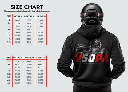 Moto Guzzi V50 PA 1991 Inspired Hoodie - Motorcycle Sweatshirt for Riders