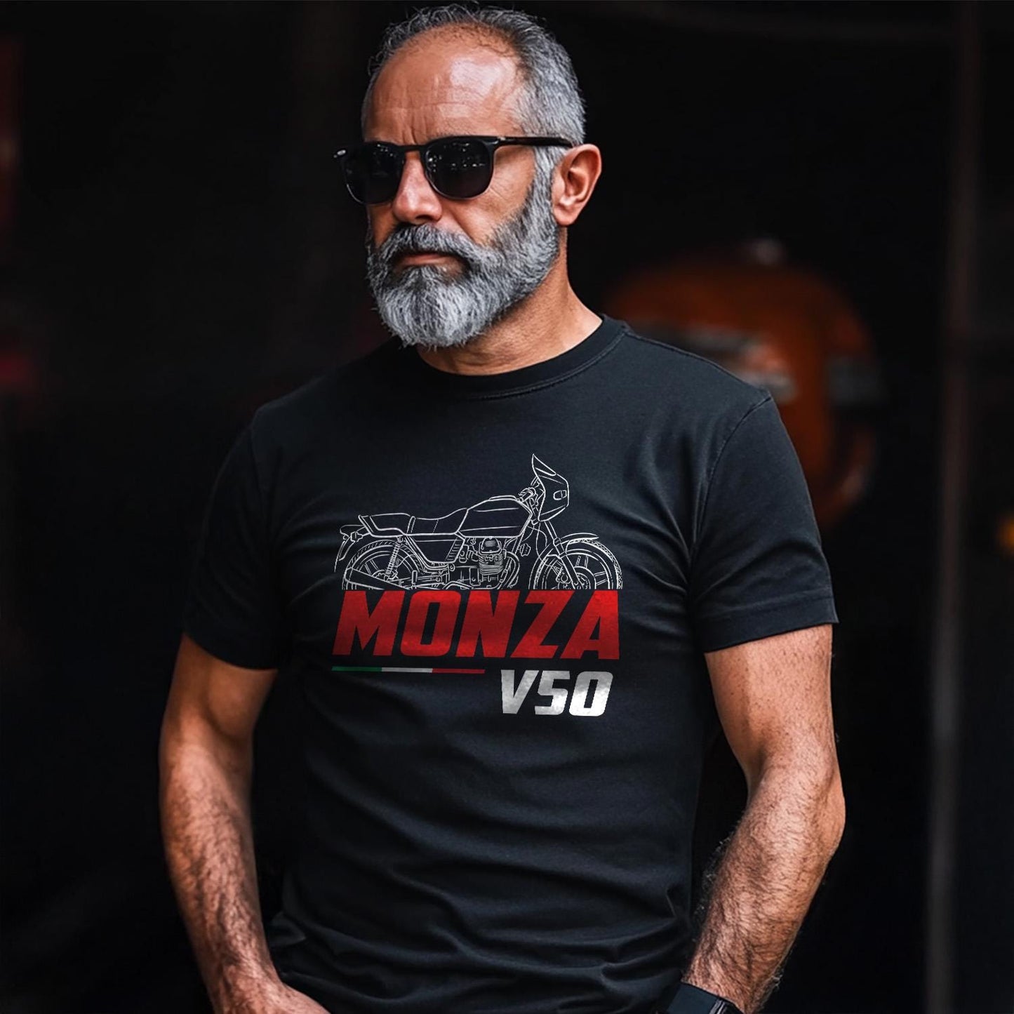Moto Guzzi V50 Monza Inspired T-Shirt - Motorcycle Tee Shirt for Riders